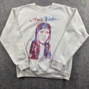 Stevie Nicks Sweatshirt White Graphic Size M Jerzees